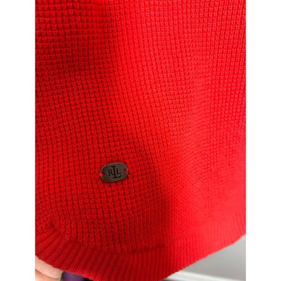 Ralph Lauren black Label  Cotton Waffle Hoodie Sweater Large - Picture 3 of 6